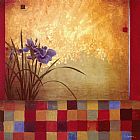Don Li-leger Famous Paintings - Iris Quilt